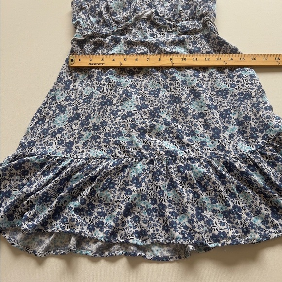 EUC Altard State Blue Floral Print Mini Dress Size Medium (E3) - Picture 3 of 6